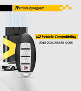 Key Programmer Tool and Simple Key Programmable Remote Control Replacement for 2018-2021 Nissan Kicks with FCC: KR5TXN3